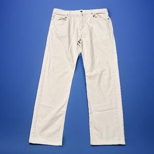 Incotex White Ray Regular Men's Size 34 Cotton Pants Trousers 34x29